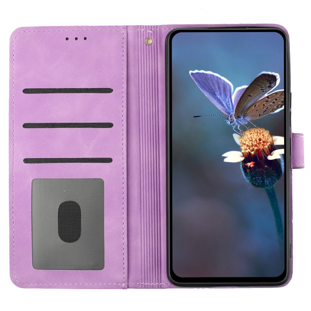  Samsung Galaxy S24 Ultra Fodral Blommigt Tryck Lila