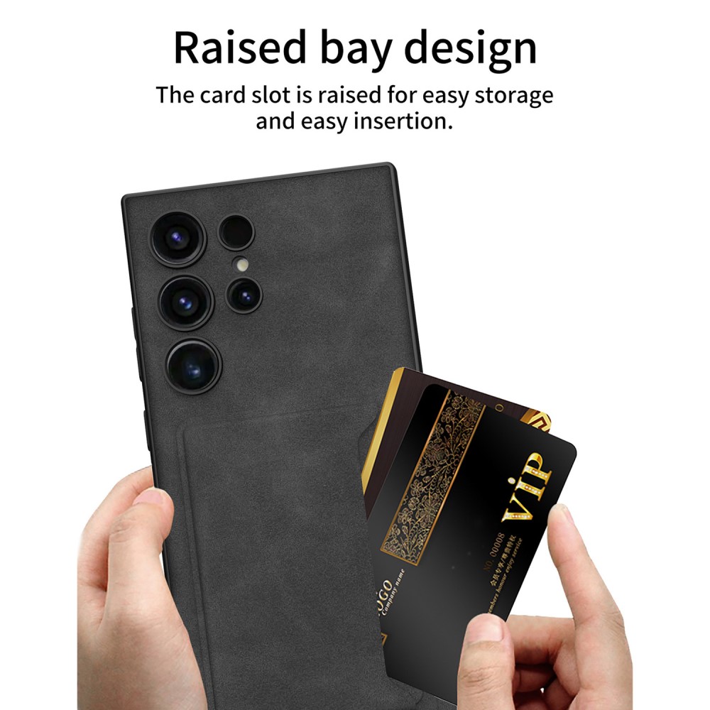 GKK GKK Galaxy S24 Ultra Skal Kickstand Med Kortfack Brun