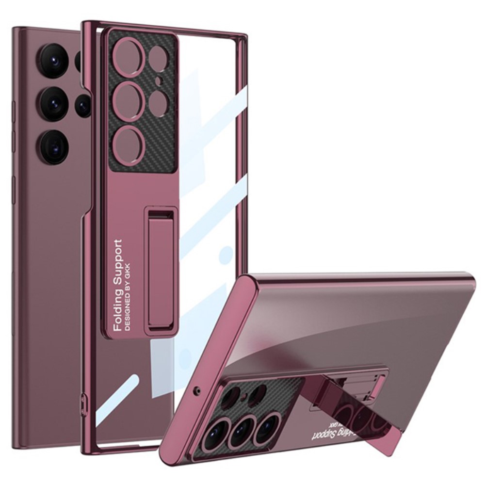 GKK GKK Galaxy S24 Ultra Skal Hybrid Kickstand Röd