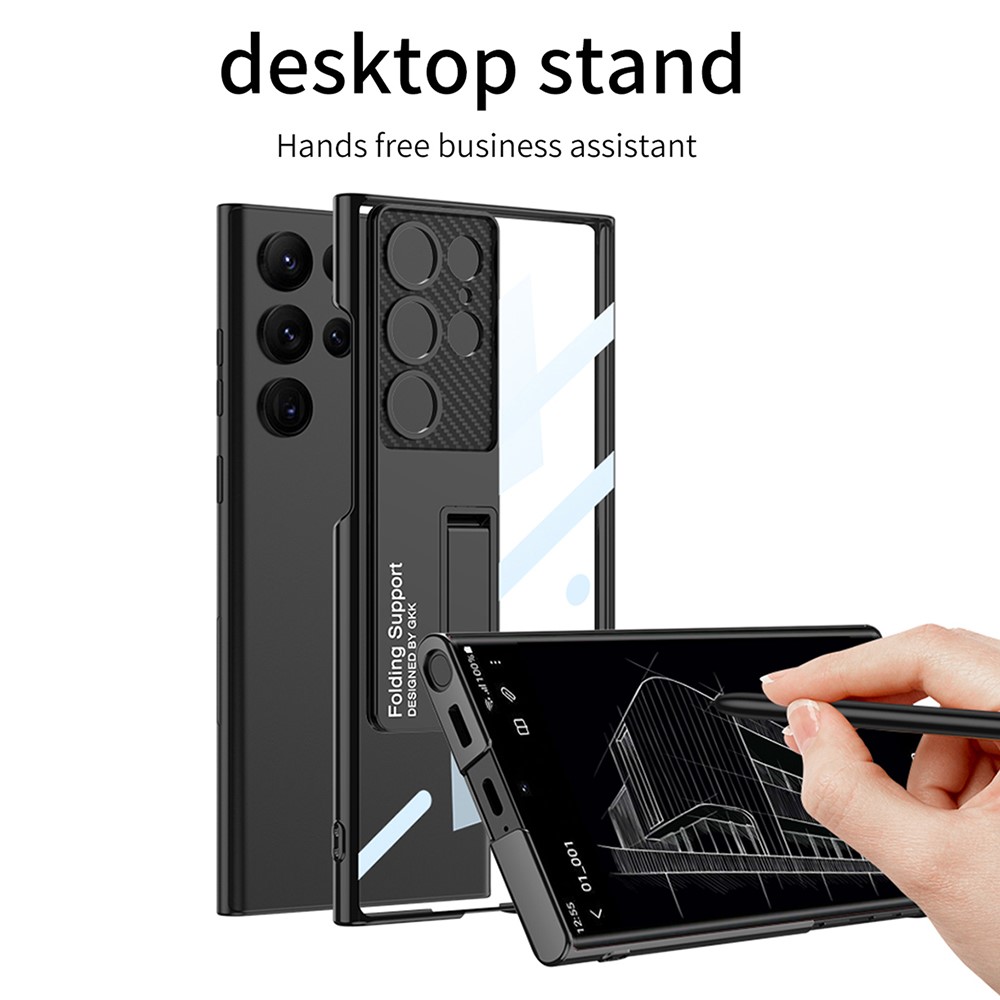 GKK GKK Galaxy S24 Ultra Skal Hybrid Kickstand Röd
