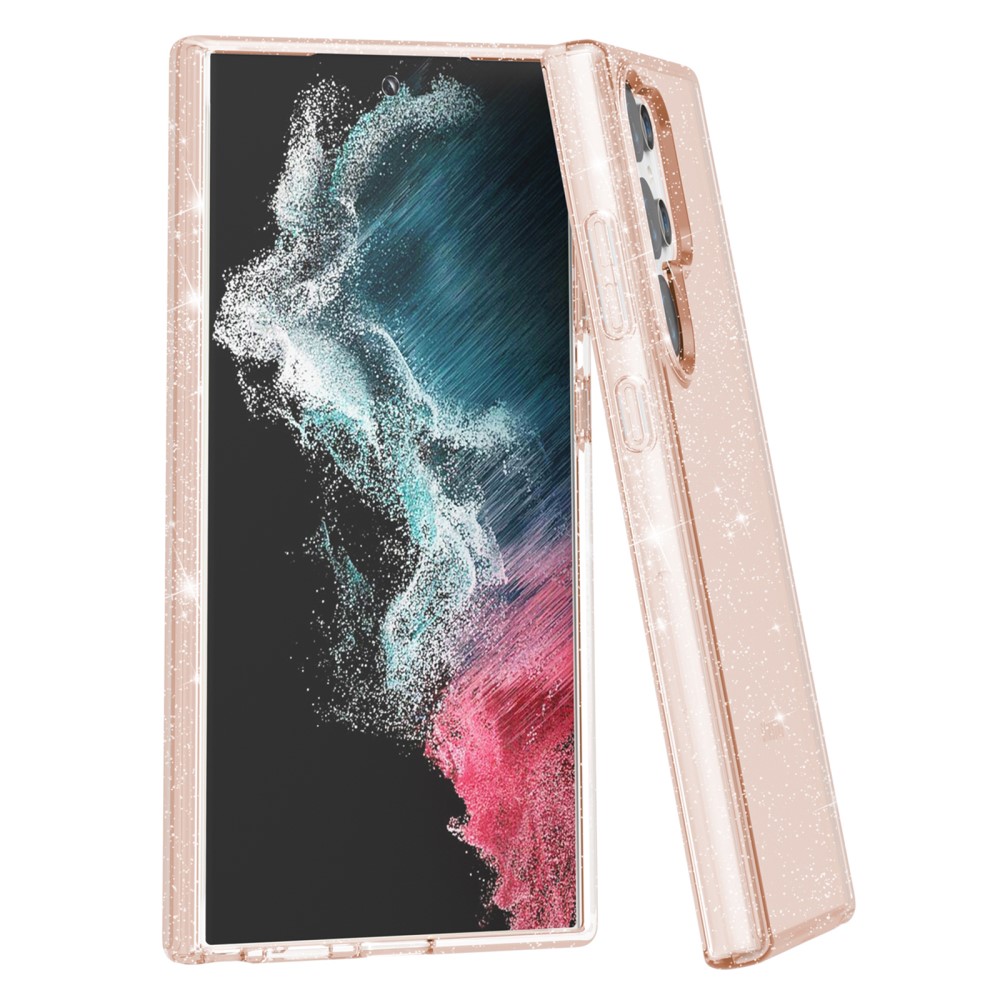  Samsung Galaxy S24 Ultra Skal Sparkling Glitter Guld