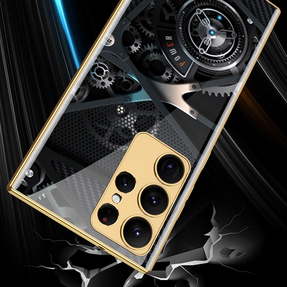GKK GKK Galaxy S24 Ultra Skal Härdat Glas Electroplate Joker