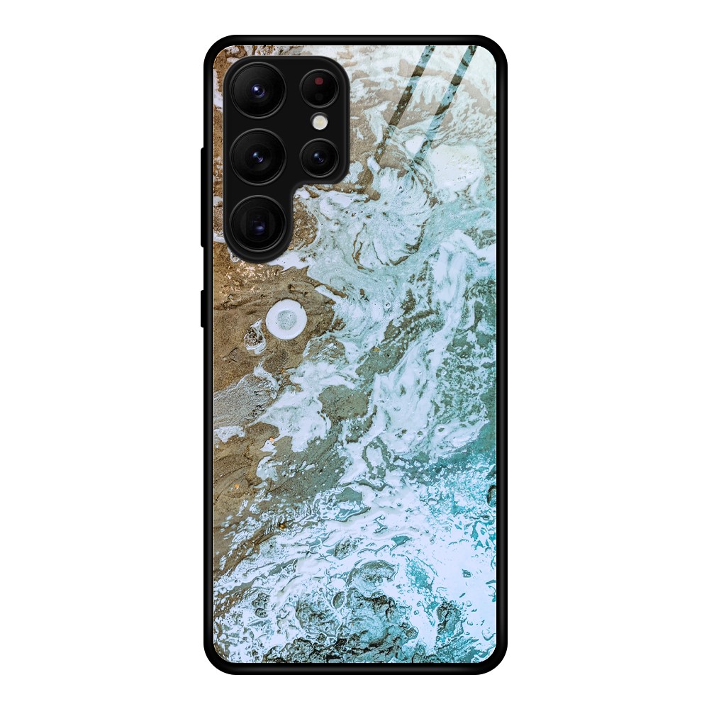  Samsung Galaxy S24 Ultra Skal Härdat Glas Beach