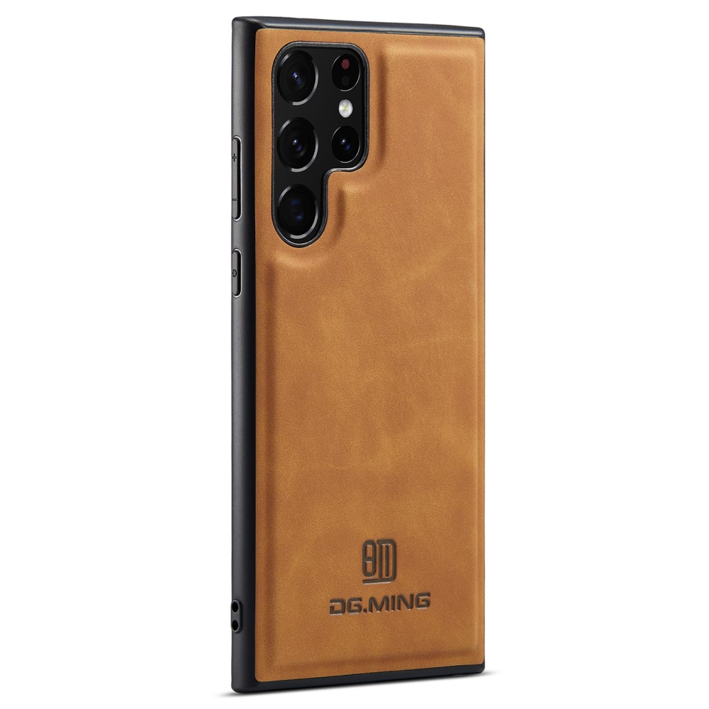 DG.MING DG.MING Galaxy S24 Ultra Skal Läderbelagt Brun