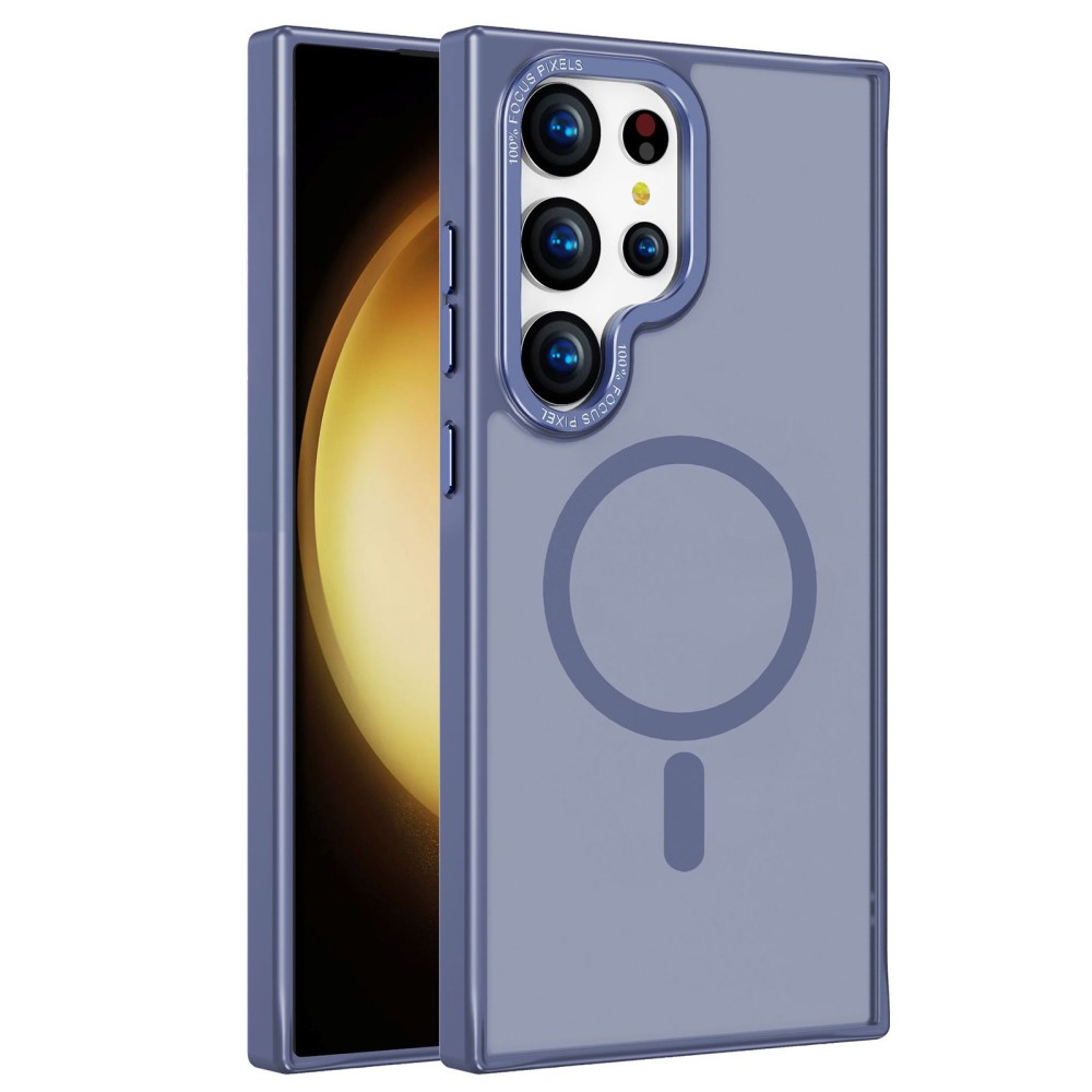  Galaxy S24 Ultra Skal MagSafe Skin Touch Blå