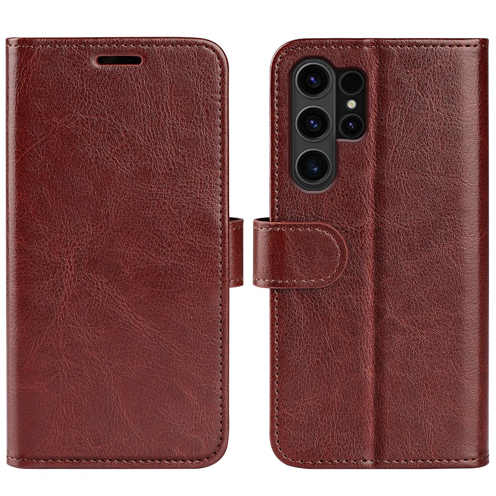  Samsung Galaxy S24 Ultra Fodral Crazy Horse Läder Brun