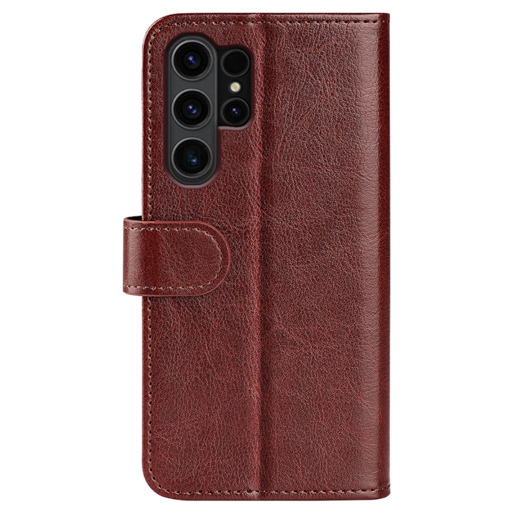  Samsung Galaxy S24 Ultra Fodral Crazy Horse Läder Brun