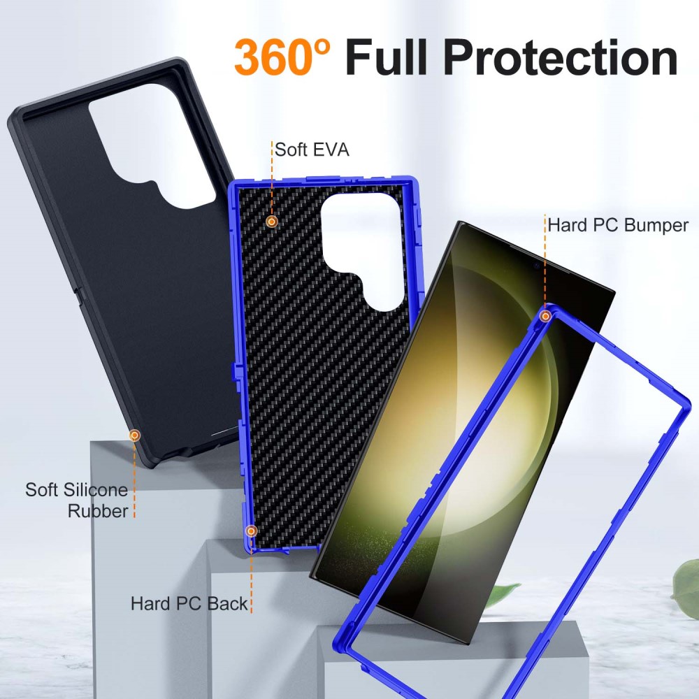  Galaxy S24 Ultra Skal Xtreme Shockproof Hybrid Svart/Blå