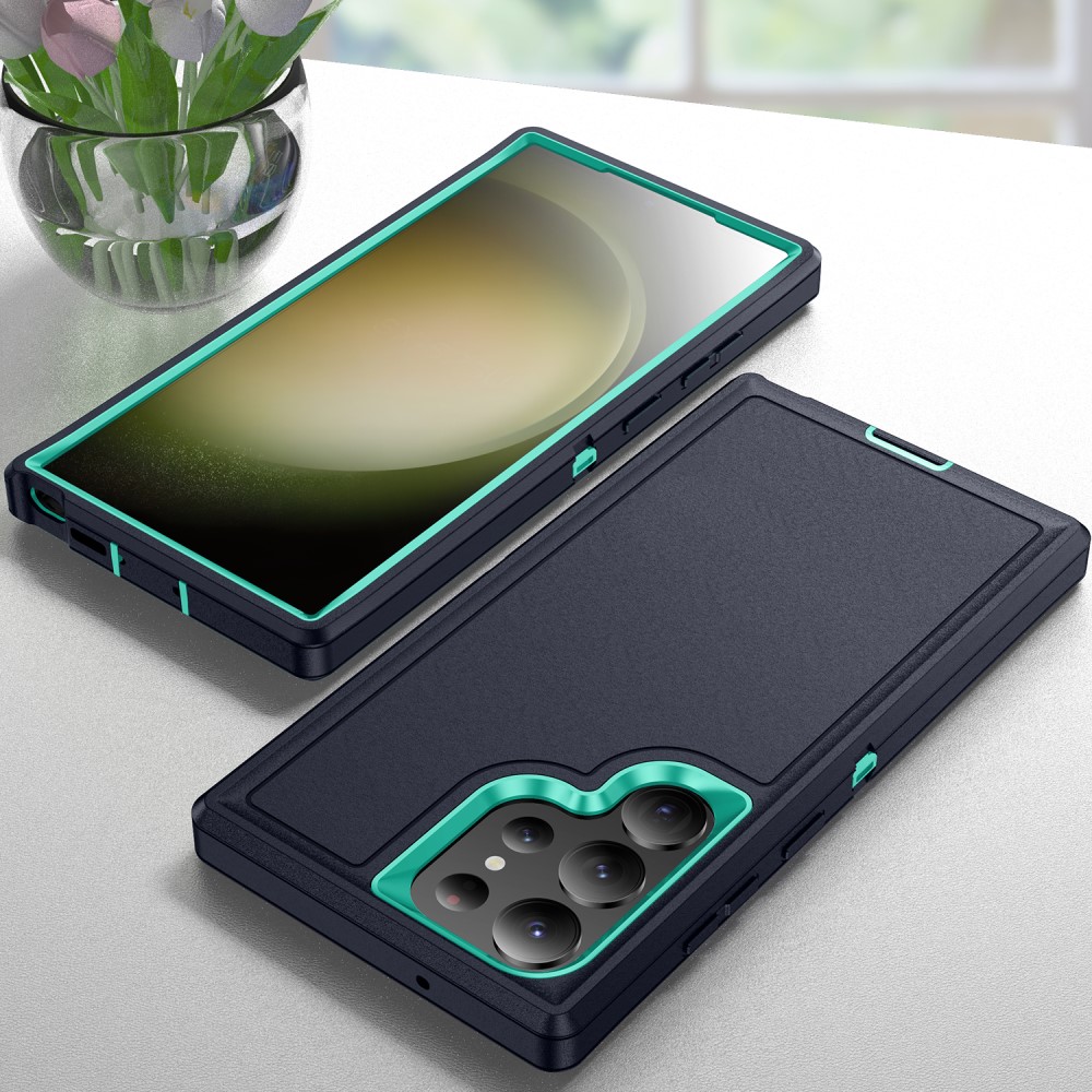  Galaxy S24 Ultra Skal Xtreme Shockproof Hybrid Svart/Cyan
