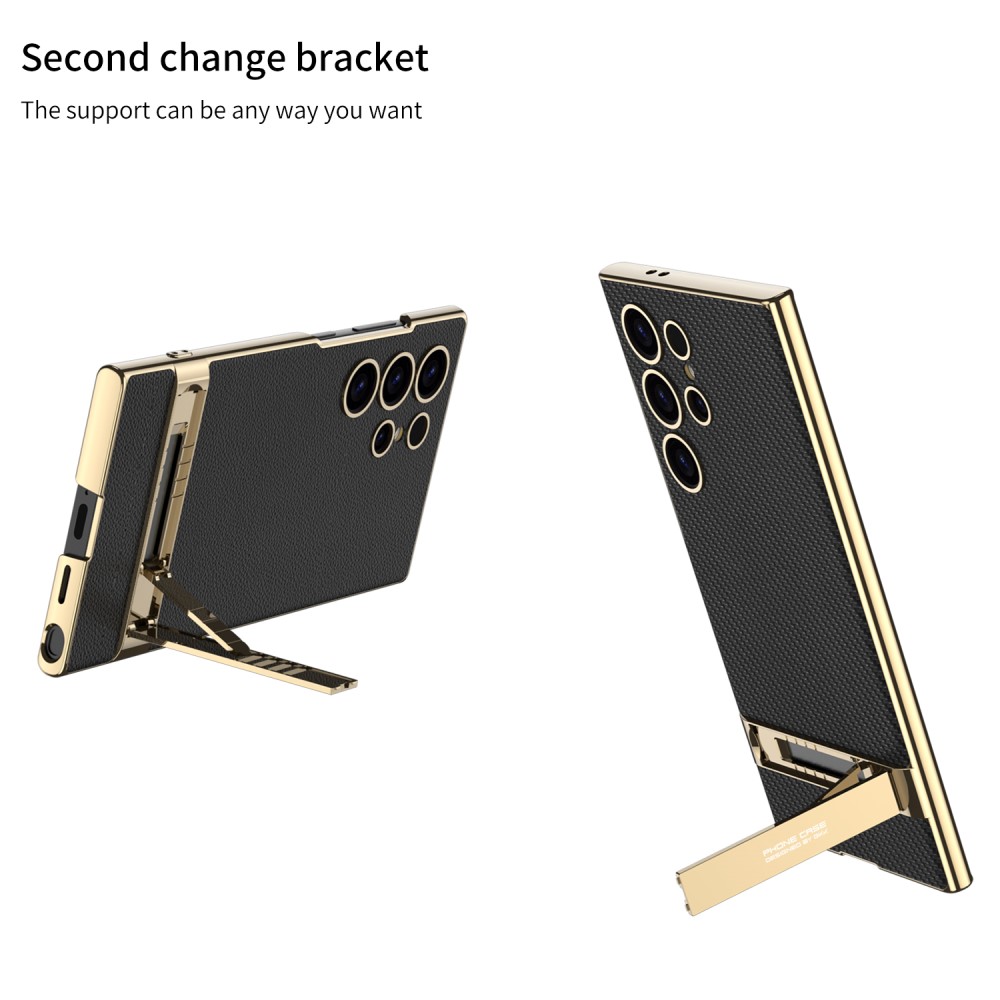 GKK GKK Galaxy S24 Ultra Skal Electroplate Kickstand Grön
