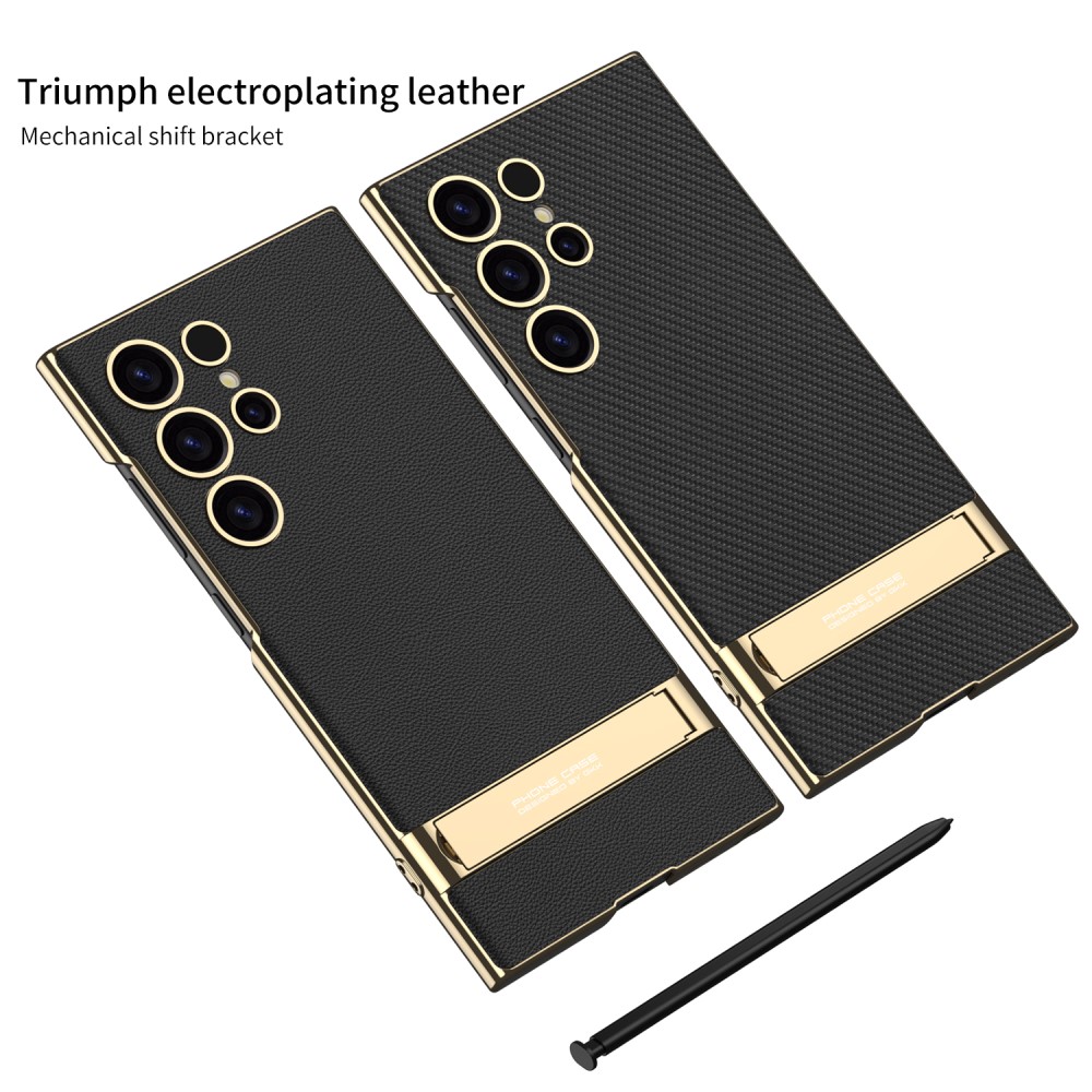 GKK GKK Galaxy S24 Ultra Skal Electroplate Kickstand Grön