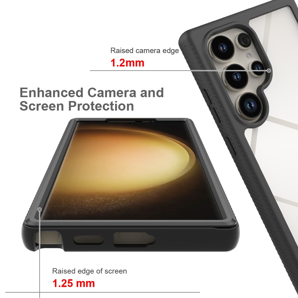  Samsung Galaxy S24 Ultra Skal 360 Hybrid Svart