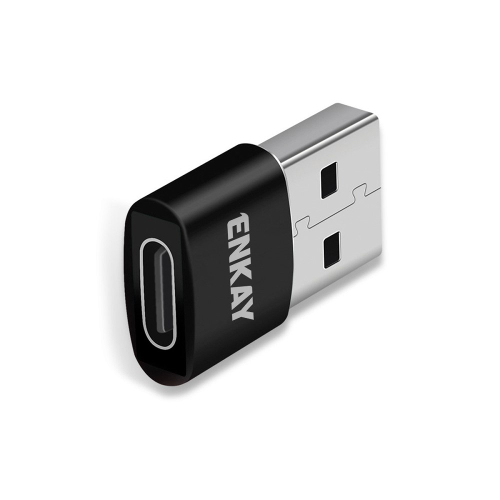 ENKAY ENKAY USB-A Till USB-C Adapter Svart