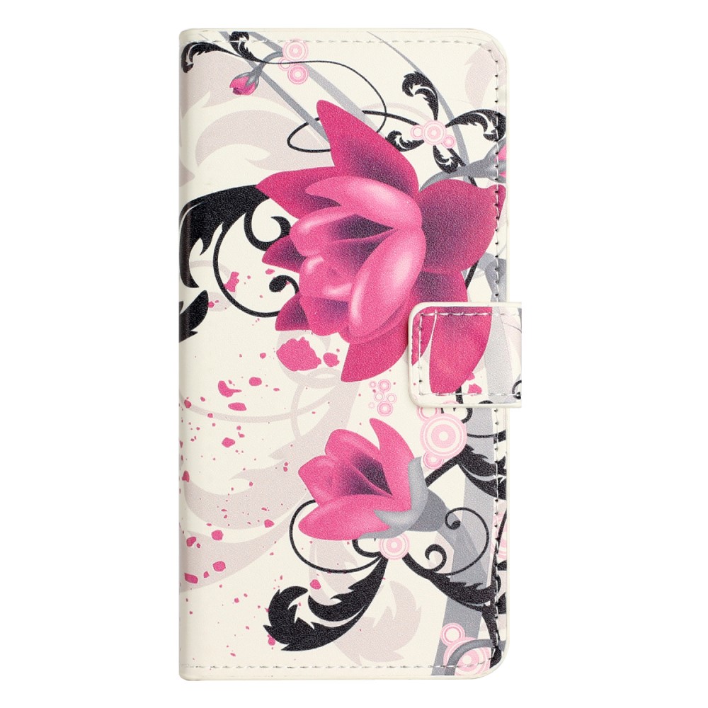  Samsung Galaxy A15 5G Fodral Med Tryck Lotus Blomma