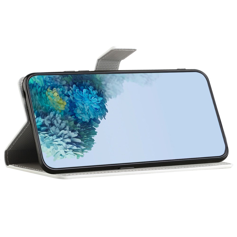  Samsung Galaxy A15 5G Fodral Med Tryck Blå Fjäril