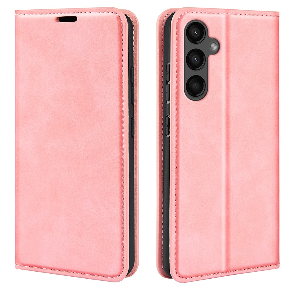  Samsung Galaxy A15 5G Fodral Flip Skin Touch Rosa