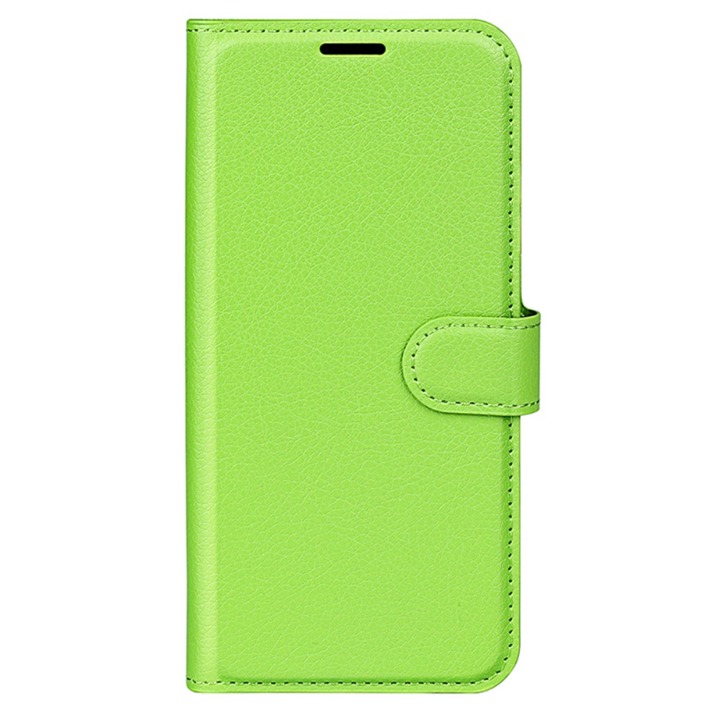  Samsung Galaxy A15 5G Fodral Litchi Läder Grön