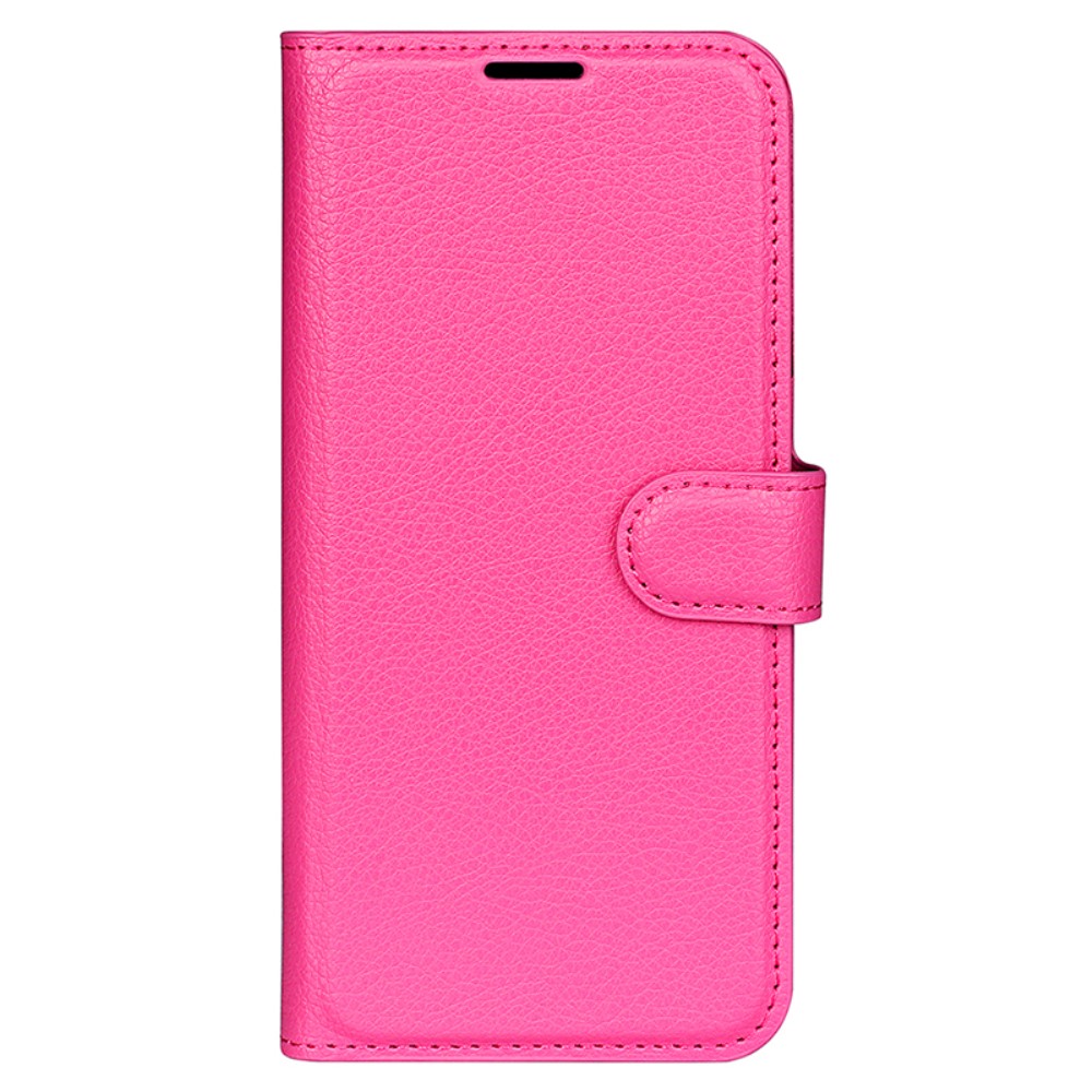  Samsung Galaxy A15 5G Fodral Litchi Läder Rosa