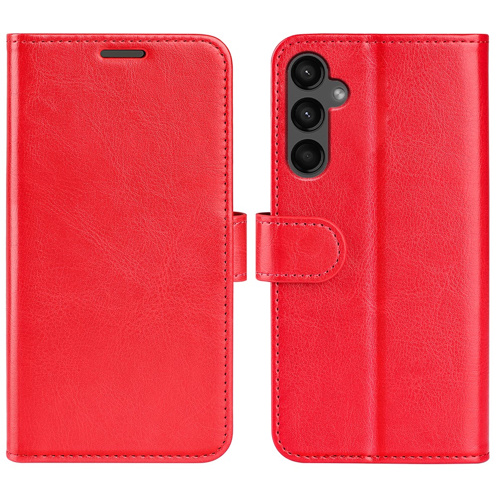  Samsung Galaxy A15 5G Fodral Läder Röd