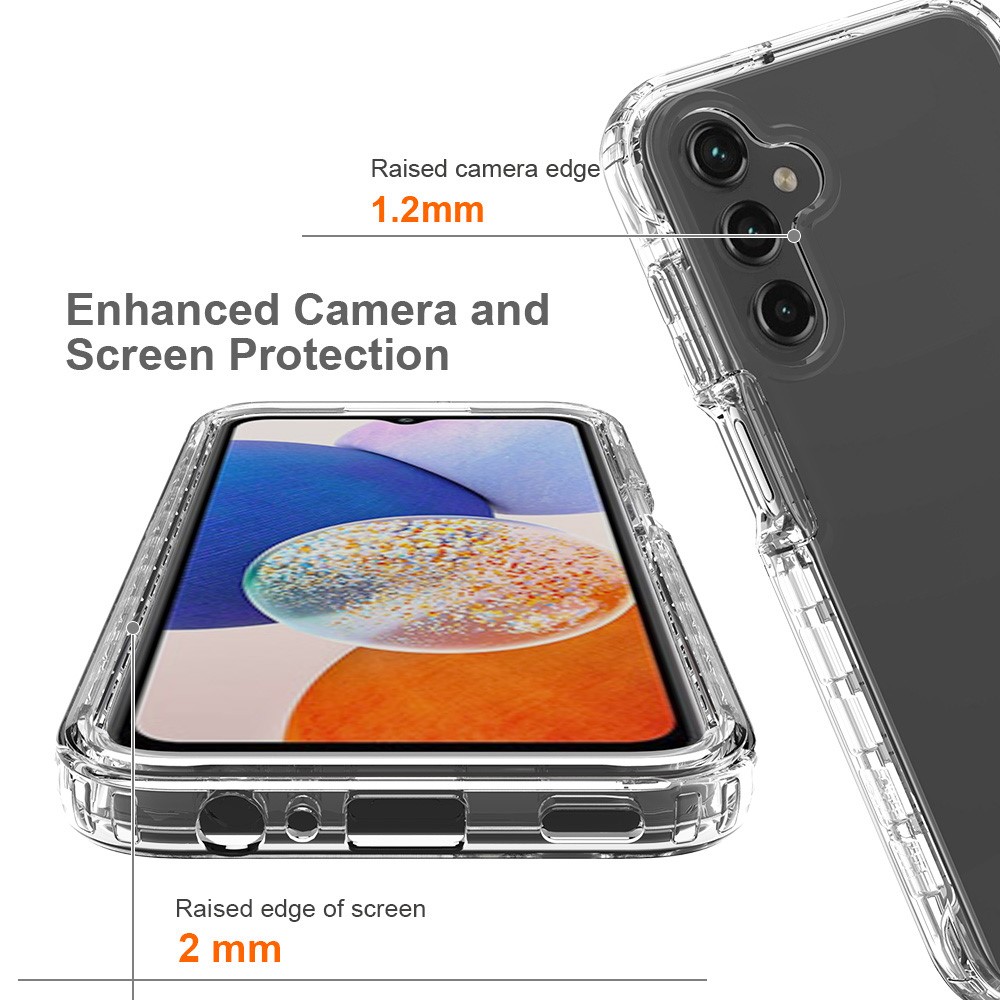  Samsung Galaxy A15 5G 360° Shockproof Hybrid Skal Transparent