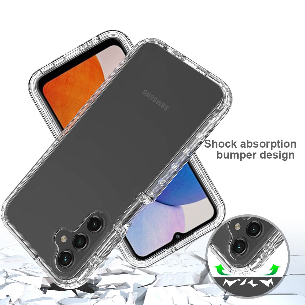  Samsung Galaxy A15 5G 360° Shockproof Hybrid Skal Transparent
