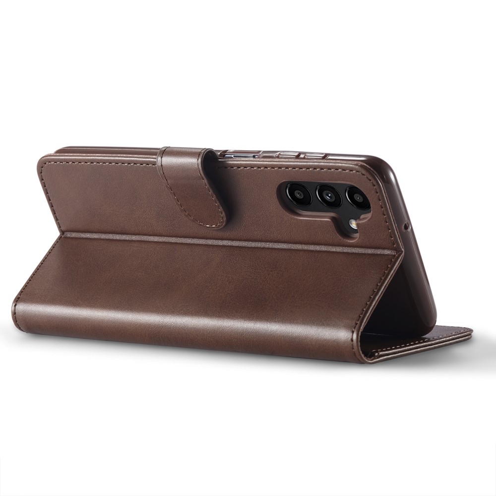 LC.IMEEKE LC.IMEEKE Galaxy A15 4G/5G Fodral Läder Brun