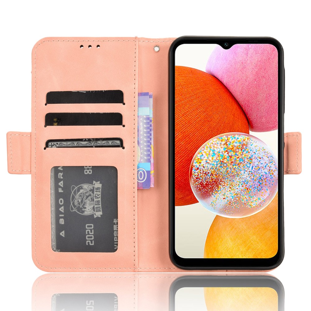  Samsung Galaxy A15 5G Fodral Med Avtagbart Kortfodral Rosa