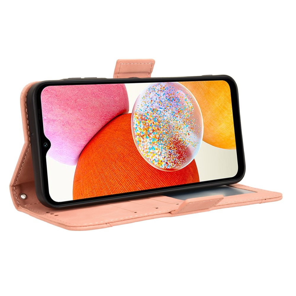  Samsung Galaxy A15 5G Fodral Med Avtagbart Kortfodral Rosa
