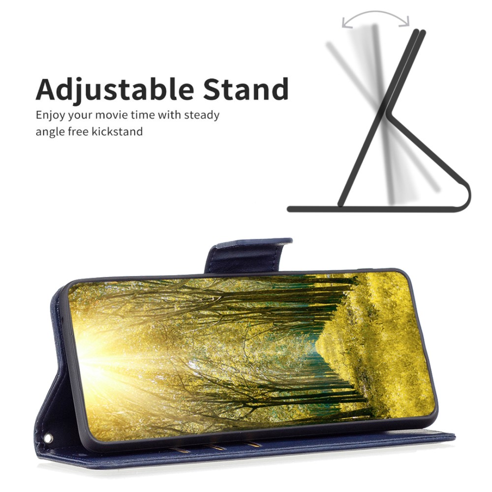  Samsung Galaxy A35 5G Fodral Shark Läder Blå