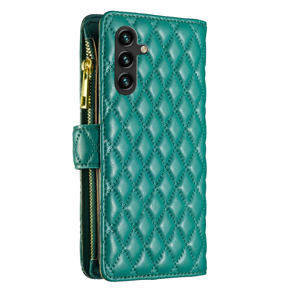 BINFEN BINFEN Galaxy A35 5G Fodral Diamond Multifunktionell Grön