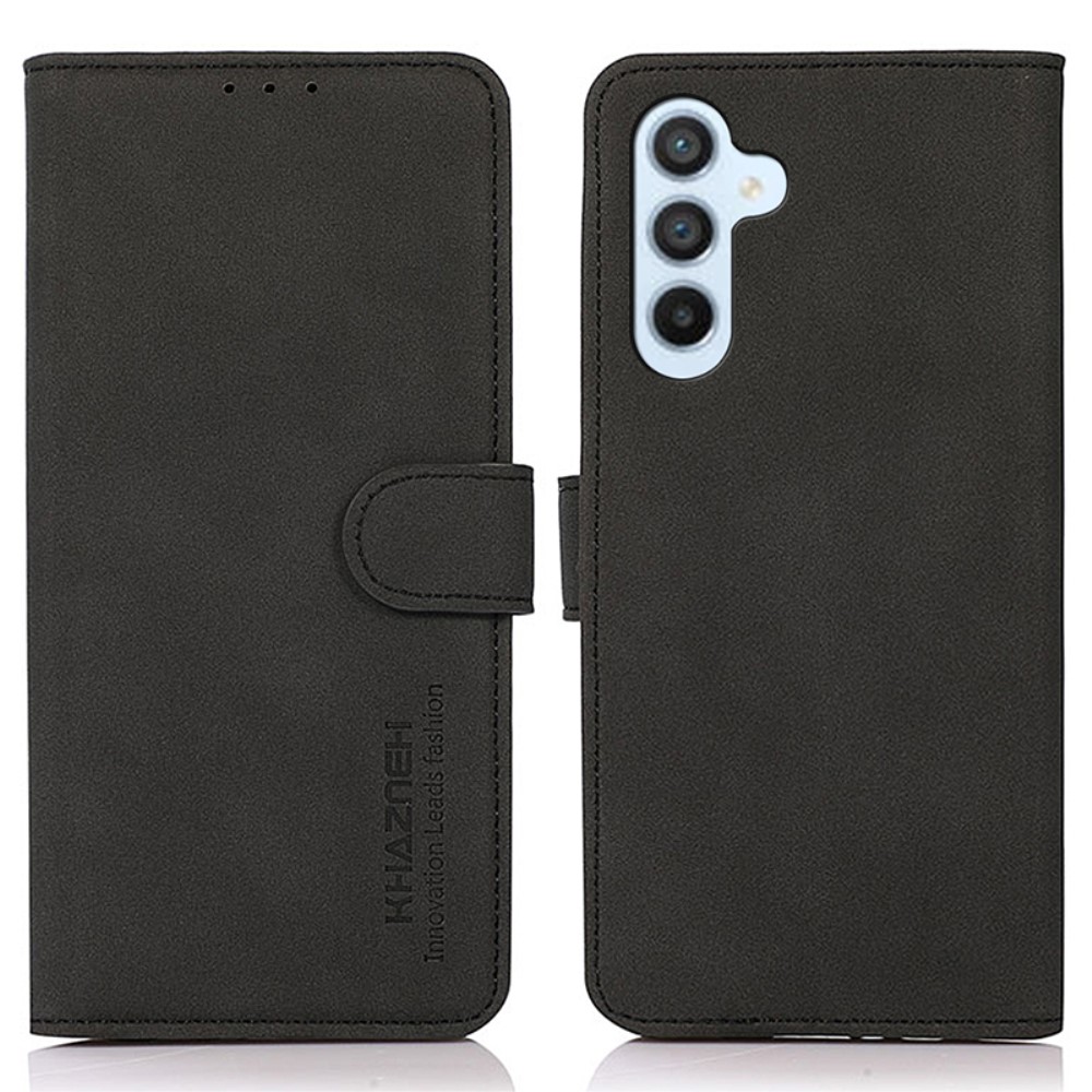 KHAZNEH KHAZNEH Galaxy A35 5G Fodral Matt Läder Svart