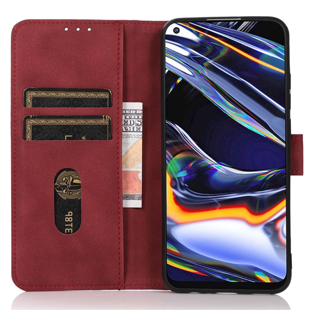 KHAZNEH KHAZNEH Galaxy A35 5G Fodral Matt Läder Röd