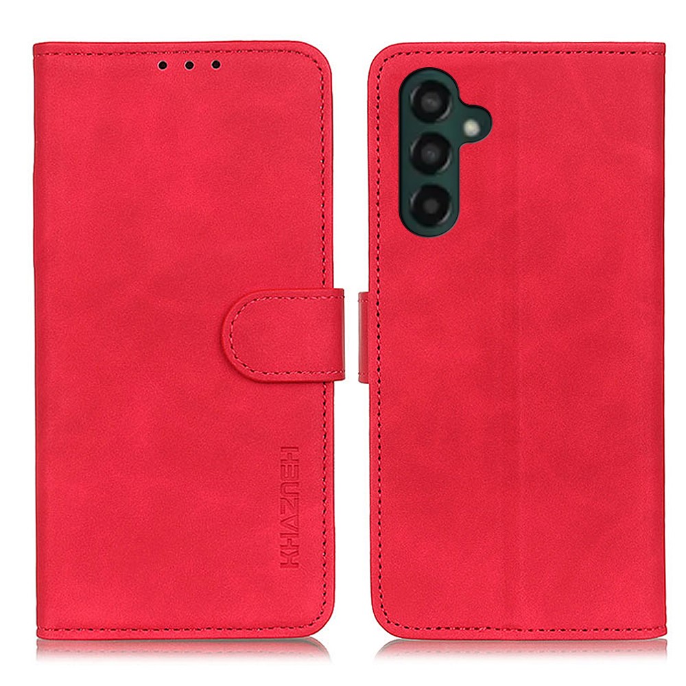 KHAZNEH KHAZNEH Galaxy A35 5G Fodral Retro Läder Röd