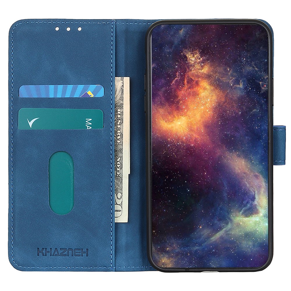 KHAZNEH KHAZNEH Galaxy A35 5G Fodral Retro Läder Blå