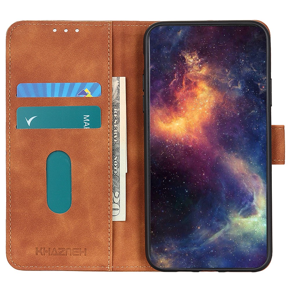 KHAZNEH KHAZNEH Galaxy A35 5G Fodral Retro Läder Brun