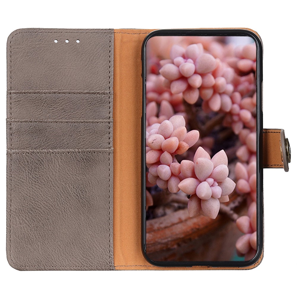 KHAZNEH KHAZNEH Galaxy A35 5G Fodral Läder Khaki