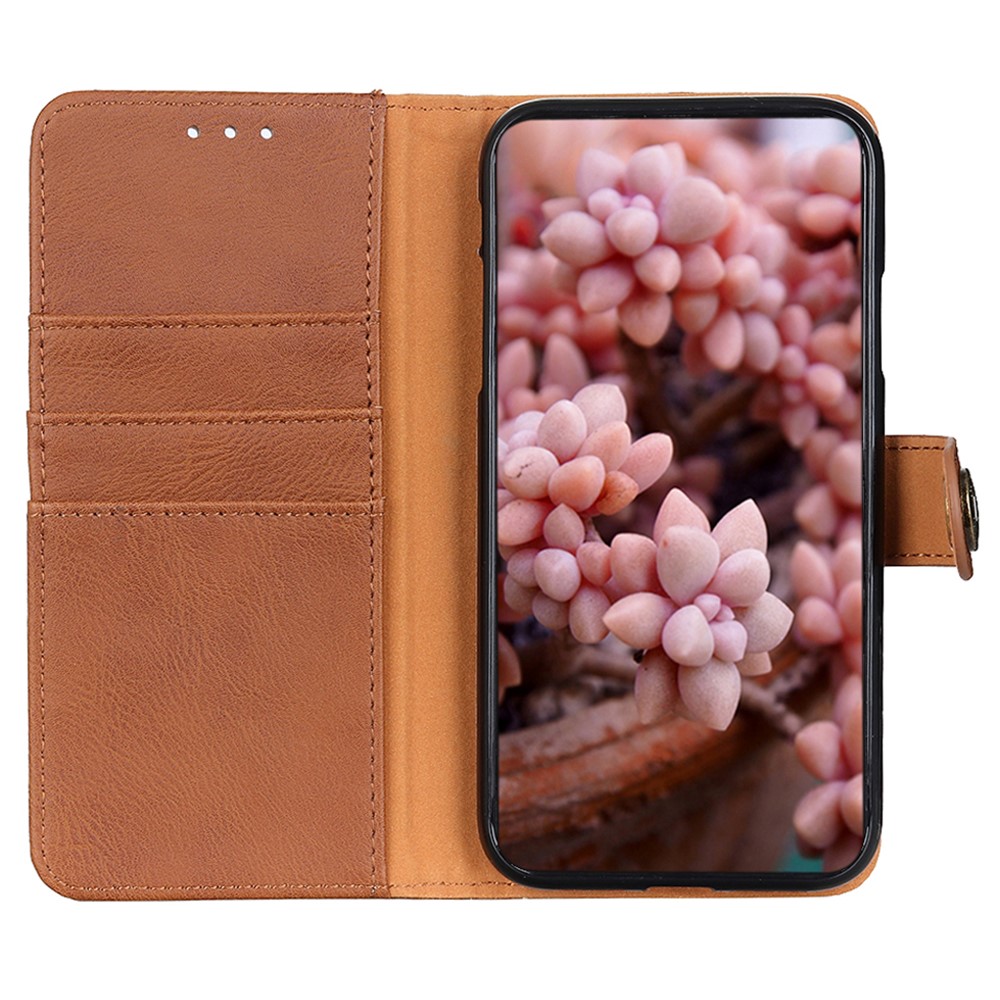 KHAZNEH KHAZNEH Galaxy A35 5G Fodral Läder Brun