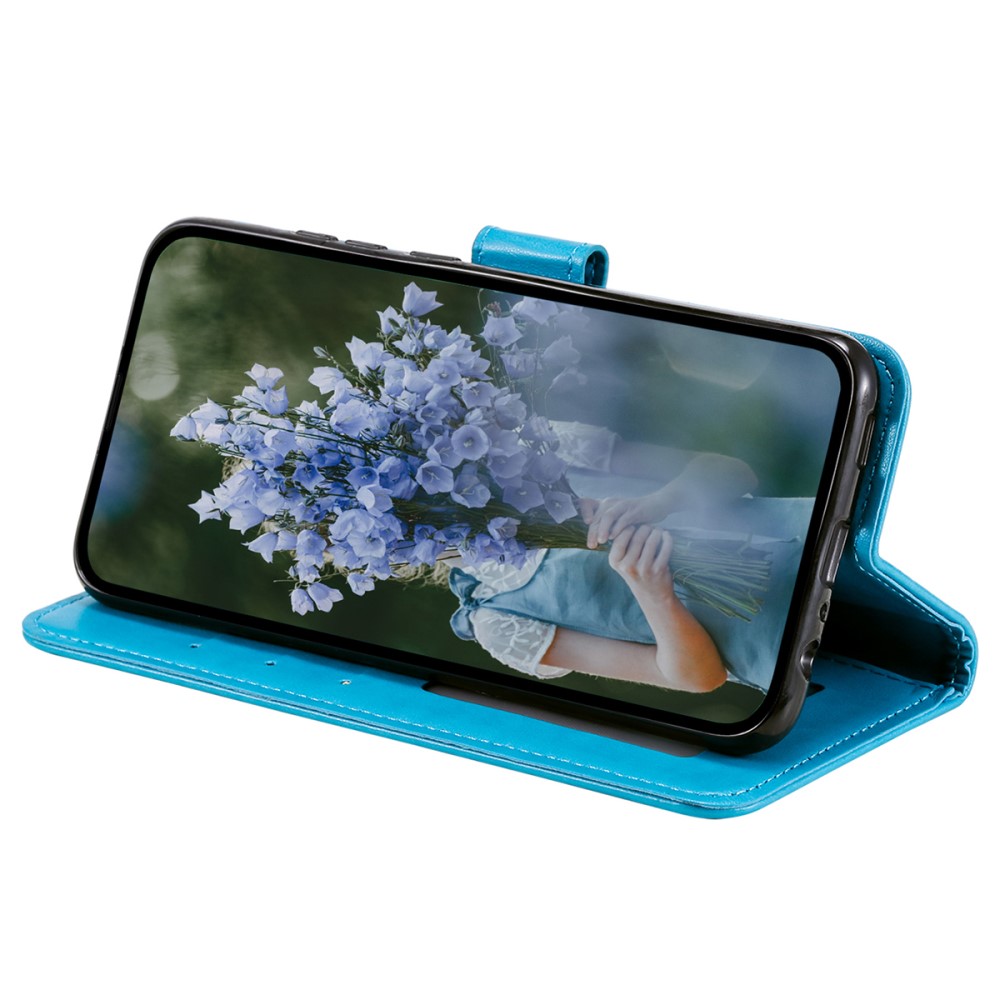  Samsung Galaxy A35 5G Fodral Mandala Läder Blå