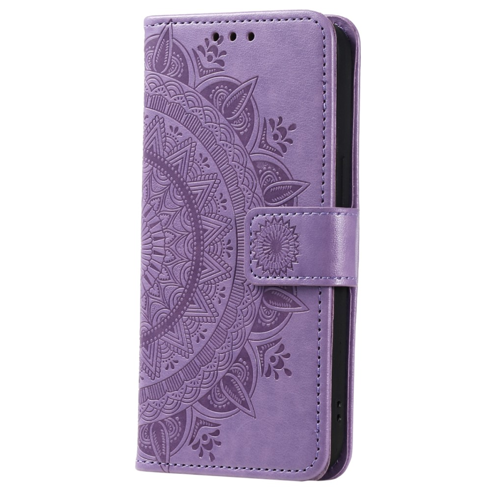  Samsung Galaxy A35 5G Fodral Mandala Läder Lila