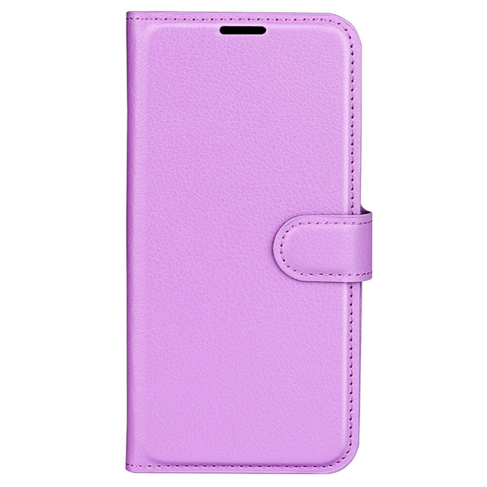  Samsung Galaxy A35 5G Fodral Läder Litchi Lila