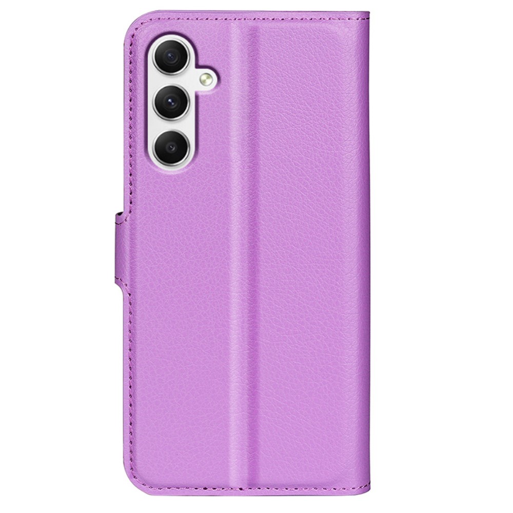  Samsung Galaxy A35 5G Fodral Läder Litchi Lila