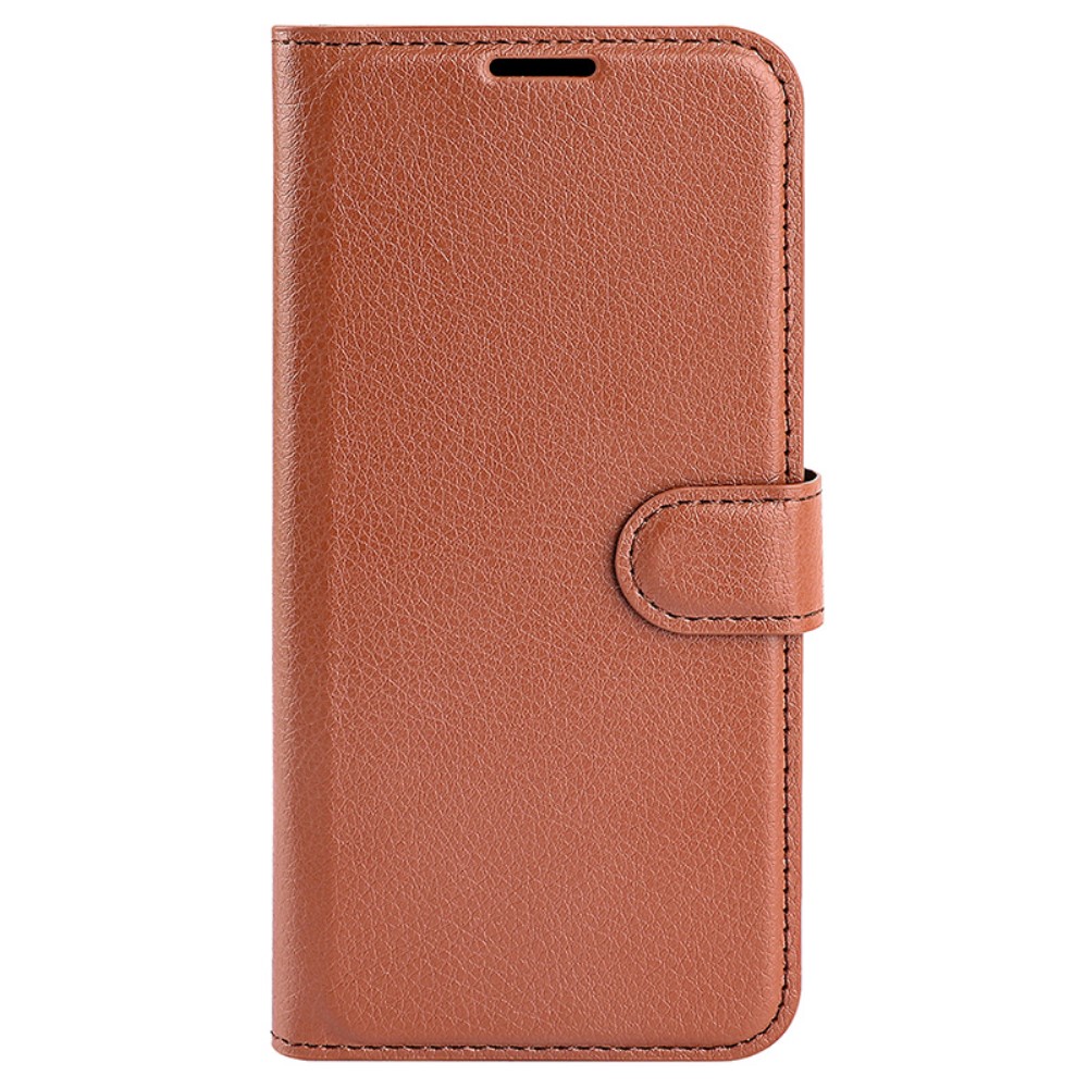  Samsung Galaxy A35 5G Fodral Läder Litchi Brun