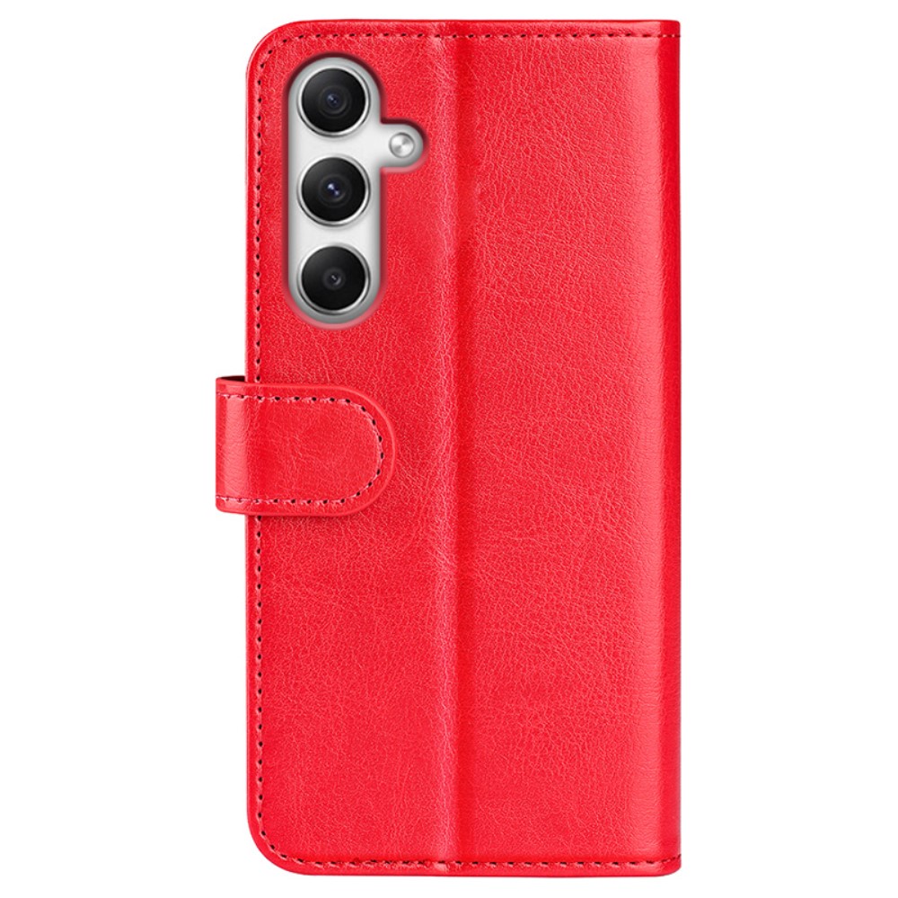  Samsung Galaxy A35 5G Fodral Crazy Horse Läder Röd