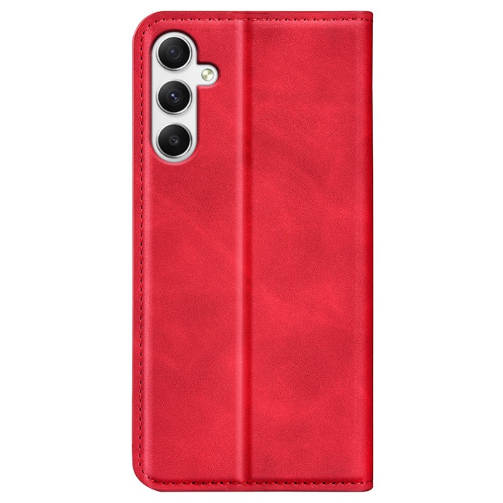  Samsung Galaxy A35 5G Fodral Flip Skin Touch Röd