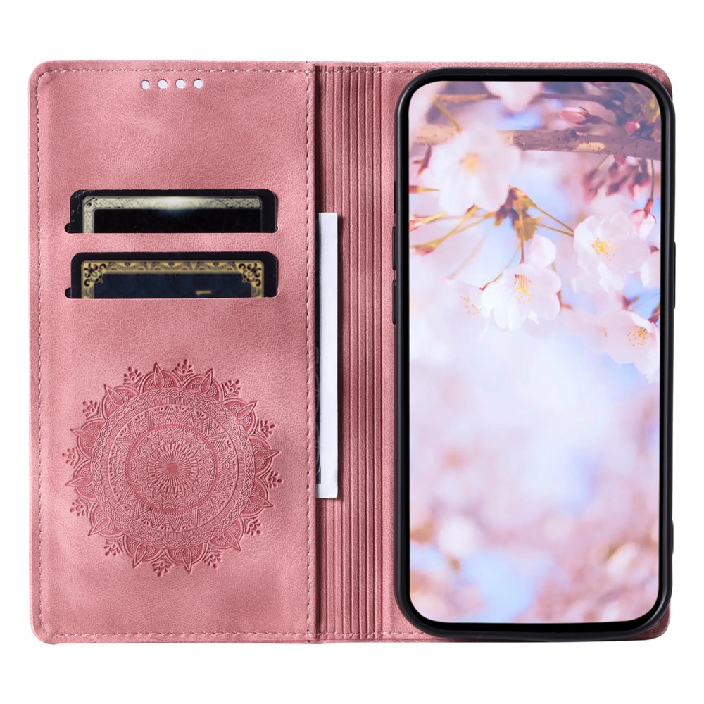  Xiaomi 14 Fodral Mandala Flip Läder Roséguld