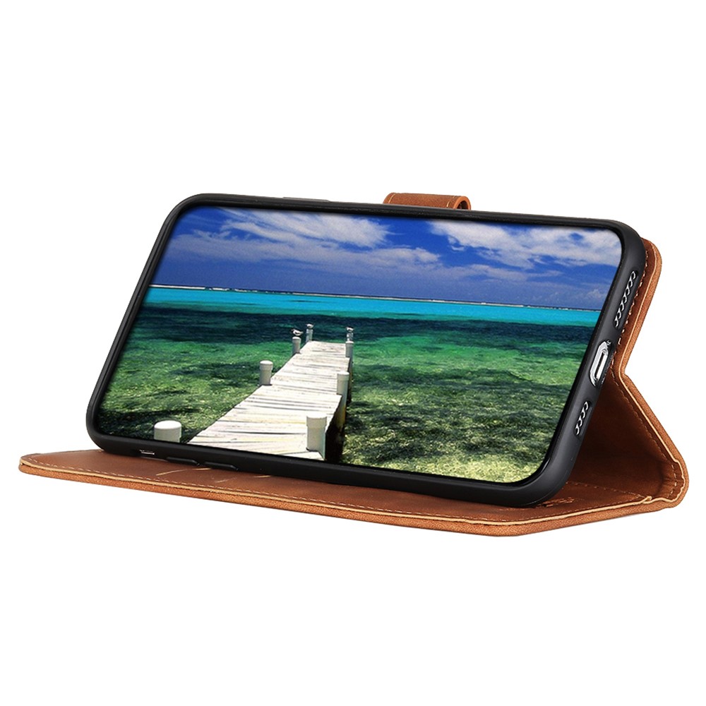 KHAZNEH KHAZNEH Xiaomi Redmi 13C 4G Fodral Retro Läder Brun