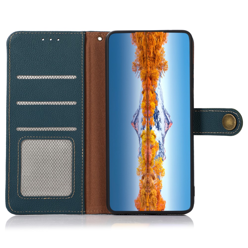 KHAZNEH KHAZNEH Xiaomi 14 Ultra Fodral RFID Äkta Läder Grön