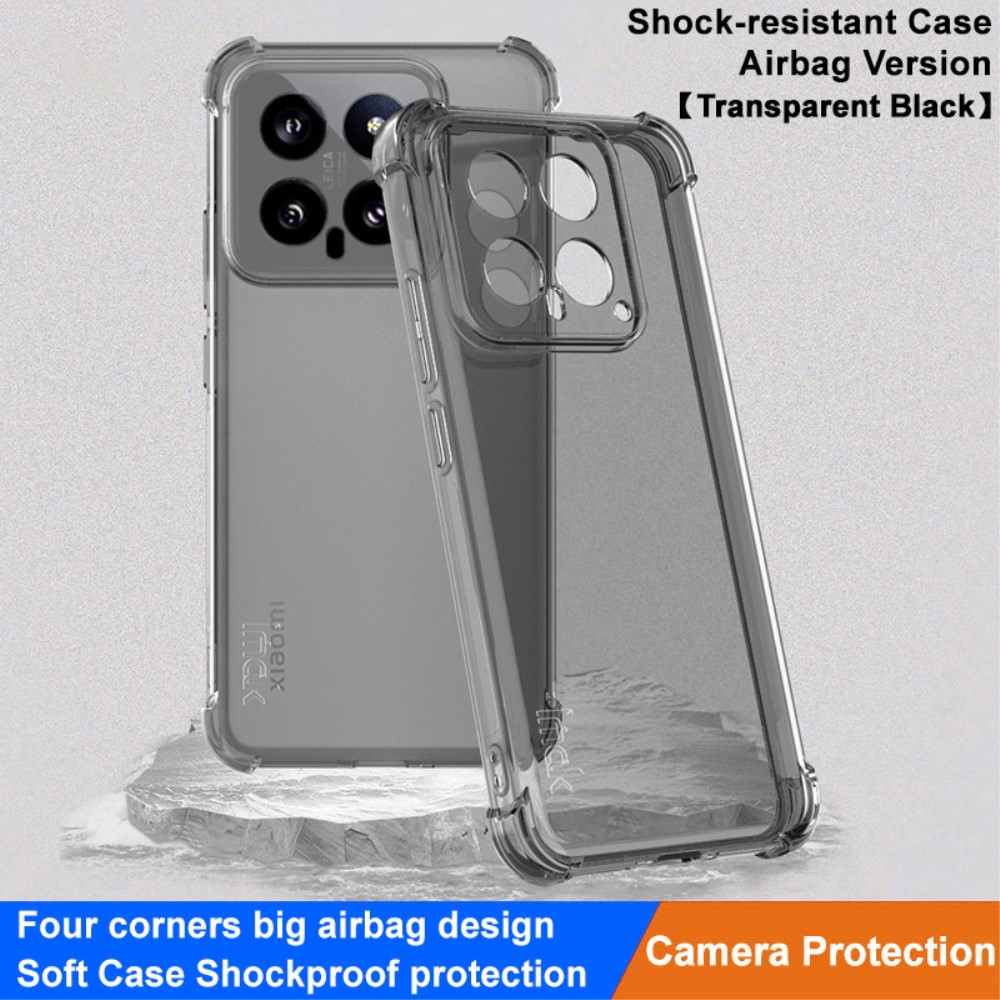 IMAK IMAK Xiaomi 14 Skal Shockproof TPU Tonad Svart