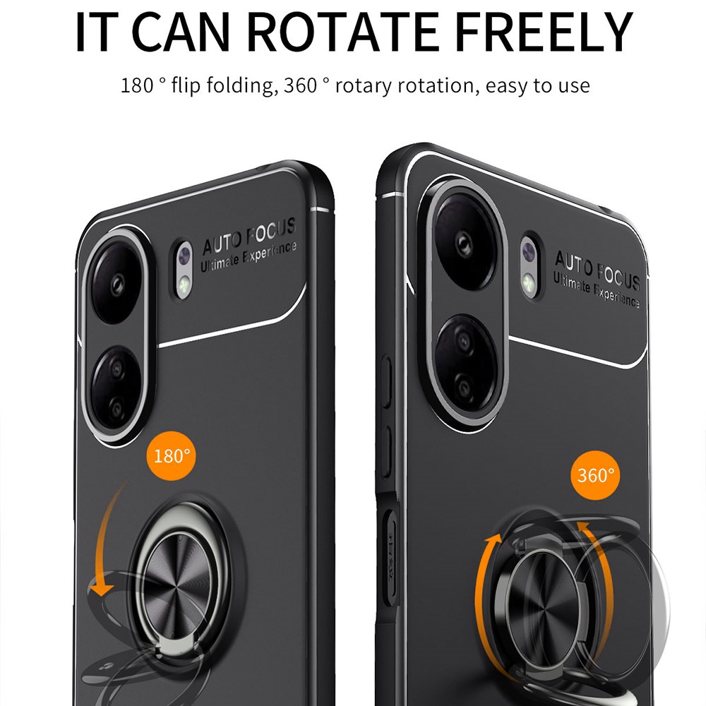  Xiaomi Redmi 13C 4G Skal Ring Svart/Röd