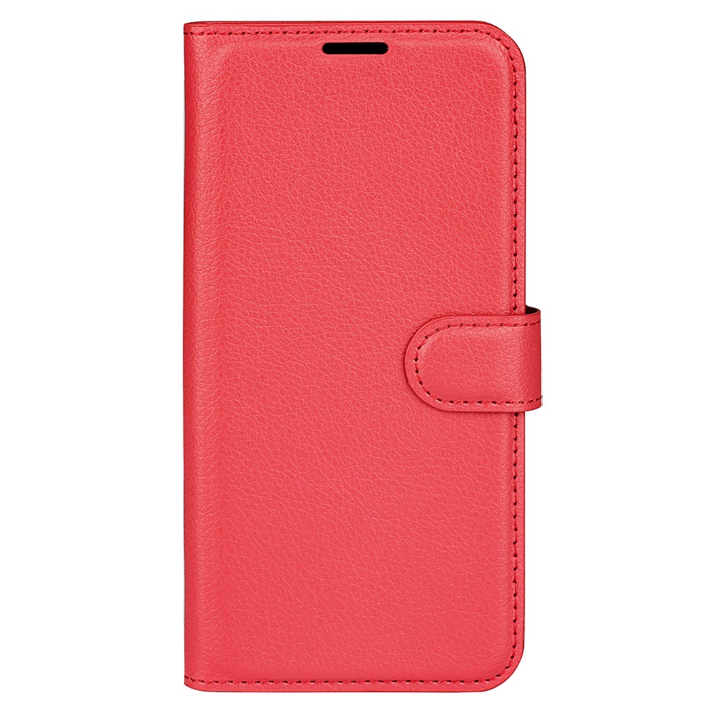 Xiaomi Redmi 13C 4G Fodral Litchi Läder Röd